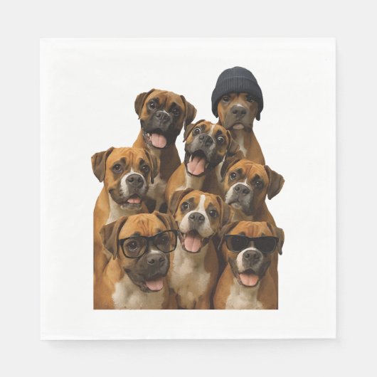 Serviette En Papier Bull Terrier (Devant)
