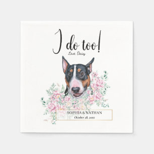 Serviette En Papier Bull Terrier Chien Mariage Cocktail Serviettes