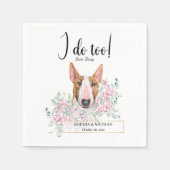Serviette En Papier Bull Terrier Chien Mariage Cocktail Serviettes (Devant)
