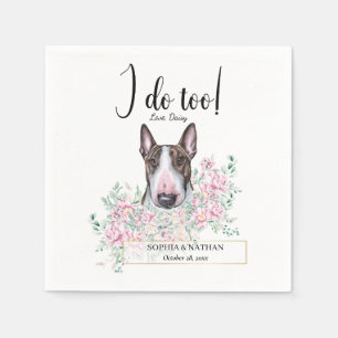 Serviette En Papier Bull Terrier Chien Mariage Cocktail Serviettes