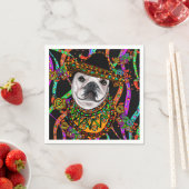 Serviette En Papier Bulldog (En situation)