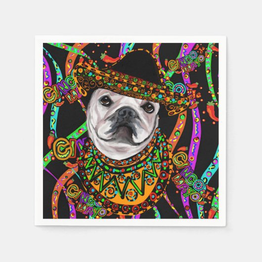 Serviette En Papier Bulldog (Devant)