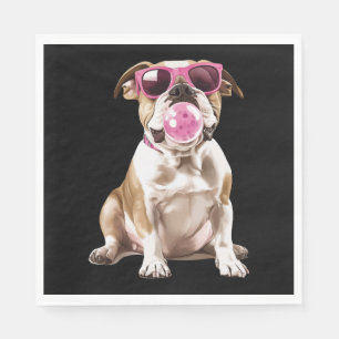 Serviette En Papier Bulldog