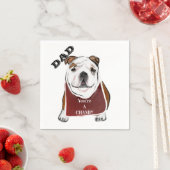 SERVIETTE EN PAPIER BULLDOG (En situation)