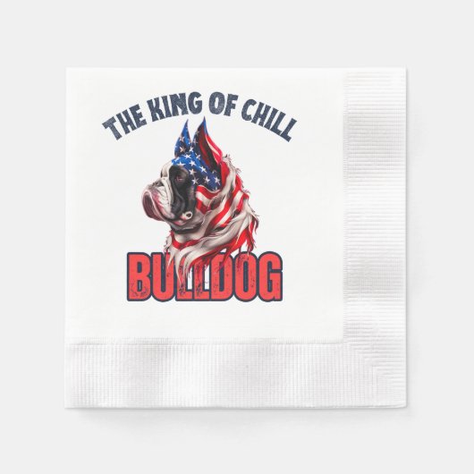 Serviette En Papier Bulldog (Devant)