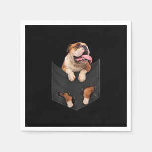 Serviette En Papier Bulldog Anglais Dans Votre Poche Chiens Amateurs