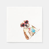 Serviette En Papier Bulldog été (Devant)