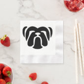 Serviette En Papier bulldog tribal.png (En situation)