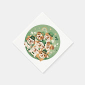 Serviette En Papier Bulldogs anglais de la Saint-Patrick (Coin)