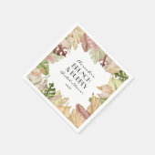 Serviette En Papier Bulle de Brunch Feuilles Tropicales Enterrement de (Coin)