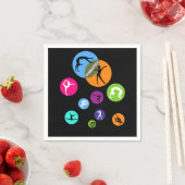 Serviette En Papier Bulle de gymnastique (En situation)