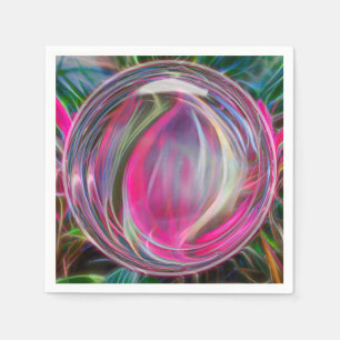 Serviette En Papier Bulle de savon en marbre numérique