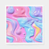 Serviette En Papier Bulle plastique brillante Abstraite (Devant)