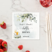 Serviette En Papier Bulles et brasseries (En situation)