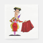 Serviette En Papier Bullfighter Et Serviettes Red Cape (Devant)
