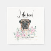 Serviette En Papier Bullmastiff Chien Mariage Cocktail Napkins (Devant)