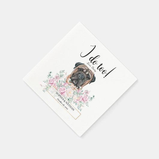 Serviette En Papier Bullmastiff Chien Mariage Cocktail Napkins (Coin)