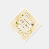 Serviette En Papier Bumble abeille nid d'abeille baby shower de fleurs (Coin)