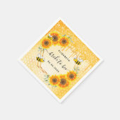 Serviette En Papier Bumble abeille or parties scintillant tournesol do (Coin)