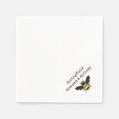 Serviette En Papier Bumble Bee Logo Beekeeper Apiary Échantillons de m (Devant)