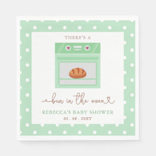Serviette En Papier Bun Dans Le Baby shower Neutre Genre Au Four