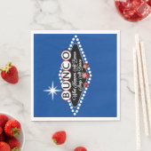 Serviette En Papier Bunco - Ce Qui S'Est Passé À Bunco Funny Blue (En situation)