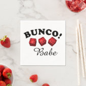 Serviette En Papier Bunco Dice et Babe Text (En situation)