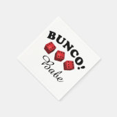 Serviette En Papier Bunco Dice et Babe Text (Coin)