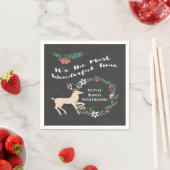 Serviette En Papier Bunco Friends Fête de Noël (En situation)