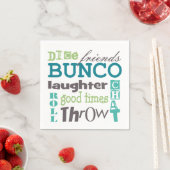 Serviette En Papier Bunco Fun TYpography Mots (En situation)