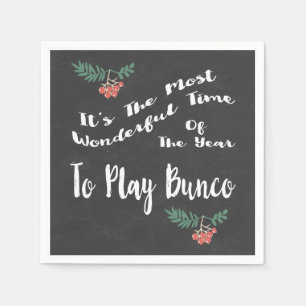 Serviette En Papier Bunco Winter Fête de Noël