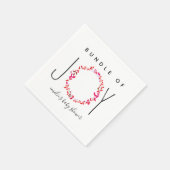 Serviette En Papier Bundle De Joy Girly Baby shower De Verdure (Coin)