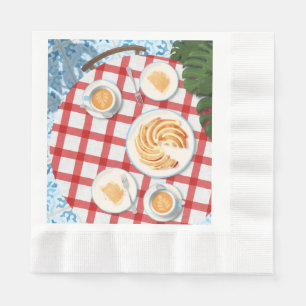 Serviette En Papier Bundt Cake and Coffee for Two