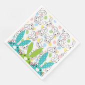 Serviette En Papier Bunnies de Pâques (Coin)