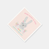 Serviette En Papier Bunny Anniversaire de fête Napkin un peu de lapin  (Coin)