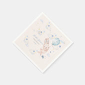 Serviette En Papier Bunny Baby shower garçon (Coin)
