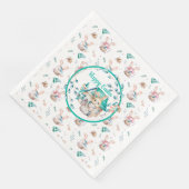 Serviette En Papier Bunny de Pâques (Coin)