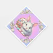 Serviette En Papier Bunny de Pâques Pretty Pastel (Coin)