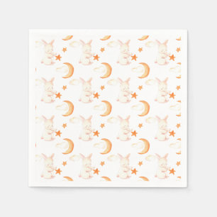 Serviette En Papier Bunny Dreams Baby shower neutre