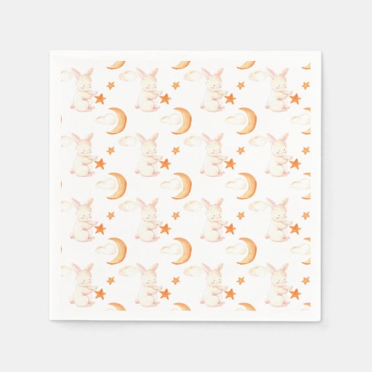 Serviette En Papier Bunny Dreams Baby shower neutre (Devant)
