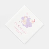 Serviette En Papier Bunny Dreams Baby shower violet (Coin)