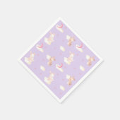 Serviette En Papier Bunny Dreams Baby shower violet (Coin)