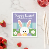 SERVIETTE EN PAPIER BUNNY EASTER EGG (En situation)