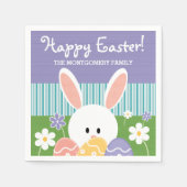 SERVIETTE EN PAPIER BUNNY EASTER EGG (Devant)