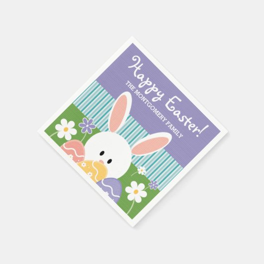 SERVIETTE EN PAPIER BUNNY EASTER EGG (Coin)