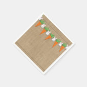 Serviette En Papier Bunny et carottes de Pâques Garland fête d'anniver (Coin)