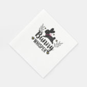 Serviette En Papier Bunny Whisperer Funny Lapin Graphisme lapin (Coin)