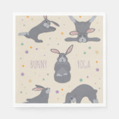 Serviette En Papier Bunny Yoga (Devant)