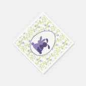 Serviette En Papier Bunny's Embrace Spring Floral (Coin)