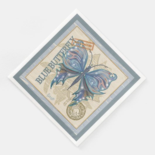 Serviette En Papier Bureau de création de G papillon (Coin)